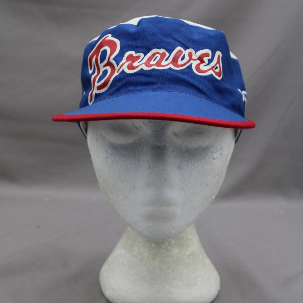 Atlanta Braves Hat (VTG) - All Over Print by Apsco - Adult Stretch Fit